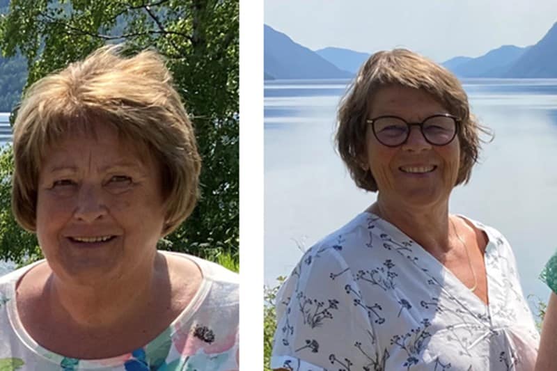 Inger Sønsterud Glesne og Tone Stærkebye Nørstebø fra Nasjonalforeningen Ulvdal helsela