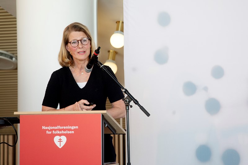 Bilde av vinneren av hjerteforskningsprisen 2024, Kristina Haugaa. Foto: Kristin Svorte.
